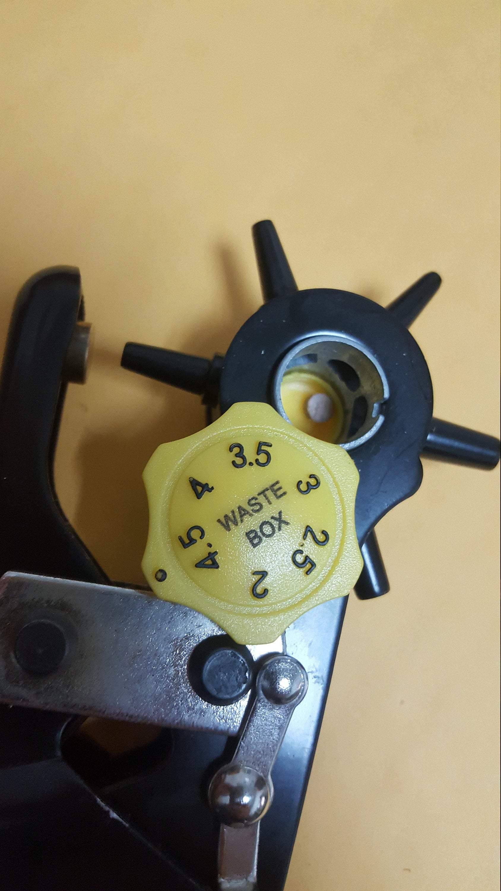 Quick Leather punching Tool, Quick Hole Puncher, Hole Punching Plier, 6 Punchs 2mm,2.5mm, 3mm, 3.5mm, 4mm, 4.5mm - fabrics-top