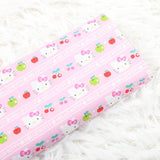 Hello Kitty Collection Stripes! 1 Meter Printed Plain Cotton Fabric, Fabric by Yard, Yardage  Bag Fabrics, Children Fabrics, Kids, Japanese - fabrics-top