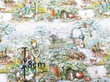 Peter Rabbit at garden! 1 Meter Top Quality Printed Plain Cotton Fabric, Fabric by Yard,  Cotton Fabrics for  Style Clothing, Bags - fabrics-top