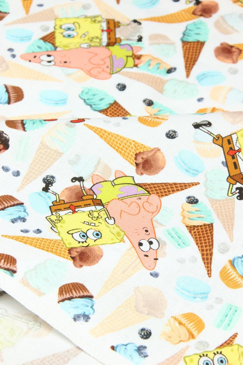 SpongeBob and Friends ! 1 Yard Printed Cotton Fabric, Fabric by Yard, Yardage Fabrics, Children  Kids 2104 - fabrics-top