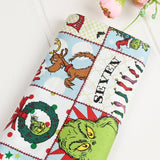 Grinch 12 Days Christmas Green! 1 Meter Medium Children Plain Cotton Fabric, Fabric by Yard, Yardage Cotton 2203 - fabrics-top