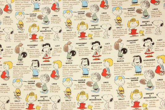 Snoopy Characters! 1 Meter Printed Cotton Fabric, Fabric by Yard, Yardage Fabrics, Children  Kids 2105