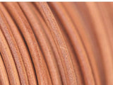 2 meters Round Genuine Leather Cord, Leather Rope, Leather Lacing, Natural Veg-tanned Color Diameter 1.5mm 2mm 3mm 4mm 5mm - fabrics-top