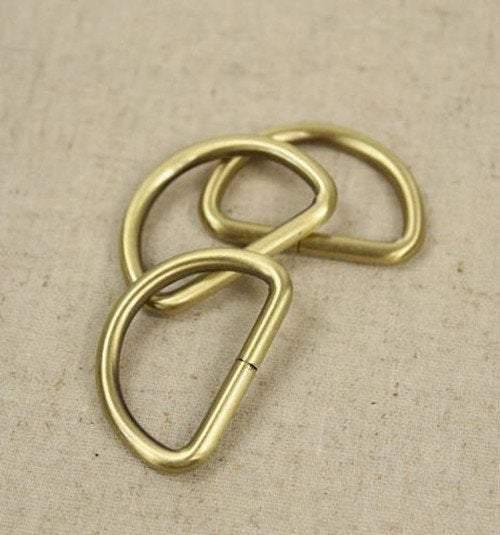 12pcs of Anti-Brass D Loop for handmade bag Belts- D-ring, D rings, D Buckles, D-Buckles
