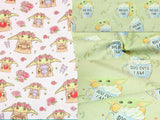 Yoda Baby 2 Colors! 1 Meter Printed Cotton Fabric, Fabric by Yard, Yardage Fabrics, Children  Kids 2103