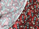 Betty Red Hearts! Betty Boop, 1 Meter Medium Thickness Cotton Fabric, Fabric by Yard, Yardage Cotton Fabrics for Style Clothes  Bags - fabrics-top