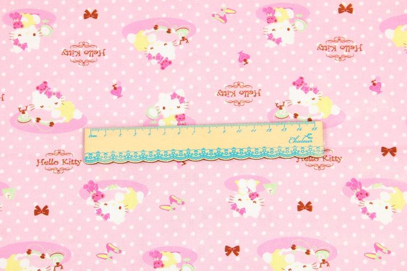 Hello Kitty Quality Prints Collection! 1 Meter Printed Cotton Fabric, Fabric by Yard, Yardage Bag Fabrics, Children Fabrics, Kids, Japanese - fabrics-top