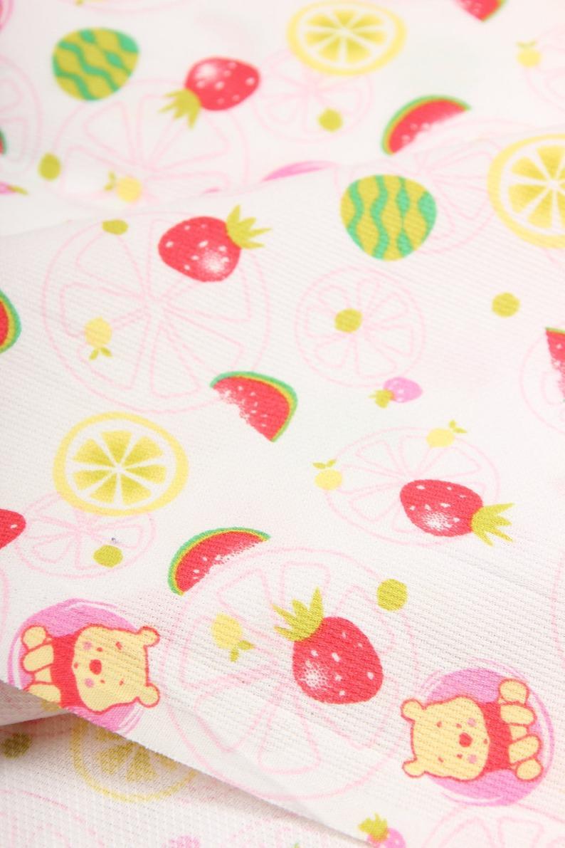 Winnie the Pooh and Friends! 1 Meter Medium Thickness  Cotton Fabric, Fabric by Yard, Yardage Cotton Fabrics for Garments, Bags White - fabrics-top