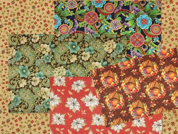 Flowers Fruit Vegetable 5 pattern! 1 Meter Quality Printed Cotton,  Fabrics by Yard , Country Print 202101