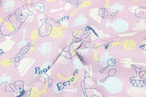 Winnie the Pooh and Friends pink! 1 Meter Medium Thickness  Cotton Fabric, Fabric by Yard, Yardage Cotton Fabrics for Garments, Bags Yellow - fabrics-top