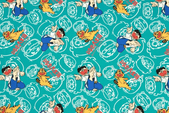 いなかっぺ大将 Japanese Cartoons series 1! 1 Meter Light Weight Cotton Fabric, Fabric by Yard, Yardage Cotton Fabrics for Style Clothes, Bags - fabrics-top