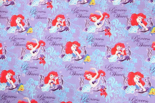 the Princesses series 4 Mermeid! 1 Yard Quality Medium Thickness Plain Cotton Fabric, Fabric by Yard, Yardage Cotton Fabrics for  Style - fabrics-top