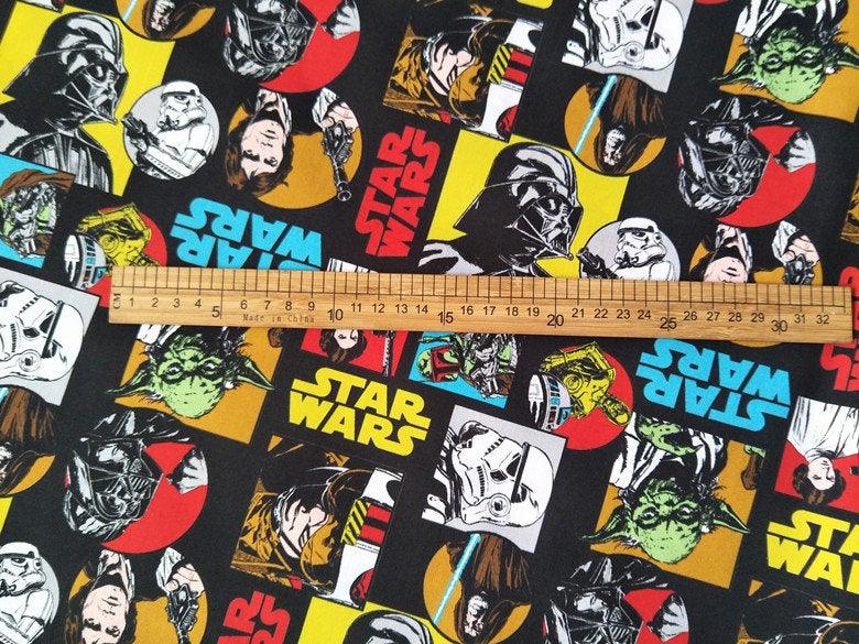 Star Wars ! 1 Meter Medium Thickness Cotton Fabric, Fabric by Yard, Yardage Cotton Fabrics for  Style Garments - fabrics-top