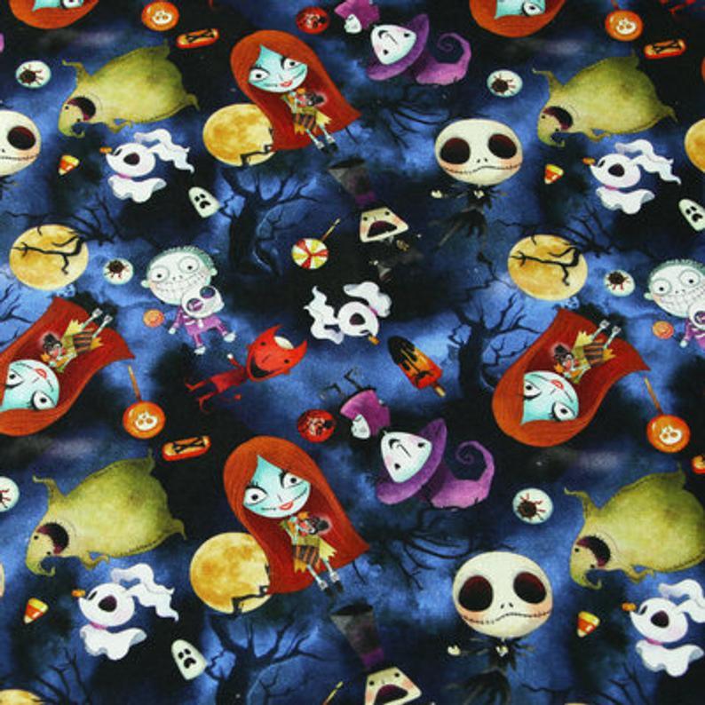 Corpes Bride the Hollywood Movies series 4! 1 Meter Medium Thickness Plain Cotton Fabric, Fabric by Yard, Yardage Cotton Fabrics Halloween - fabrics-top