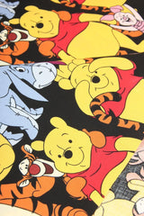 Winnie and Friends black! 1 Meter Printed Cotton Fabric, Fabric by Yard, Yardage Fabrics, Children  Kids - fabrics-top
