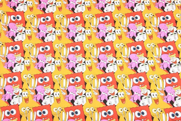 SpongeBob SquarePants Orange! 1 Meter Plain cotton fabric, Printed fabric, clothing fabric, pure cotton, cartoon animation, Bob 2103