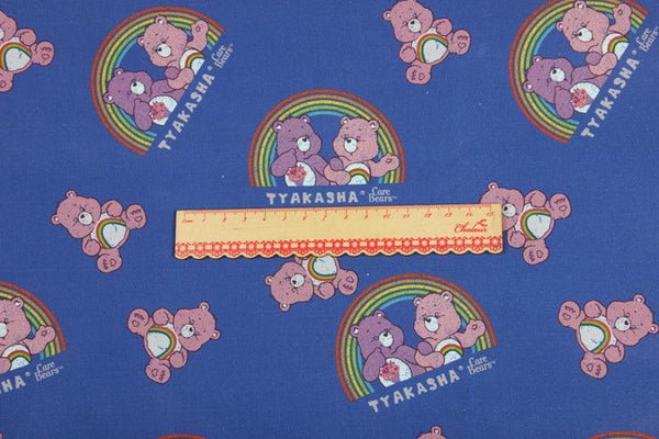 CareBear Blue! 1 Yard Quality Heavy Thickness Plain Cotton Fabric, Fabric by Yard, Yardage Cotton Fabrics for Style Active,Rainbow Bear 2101 - fabrics-top