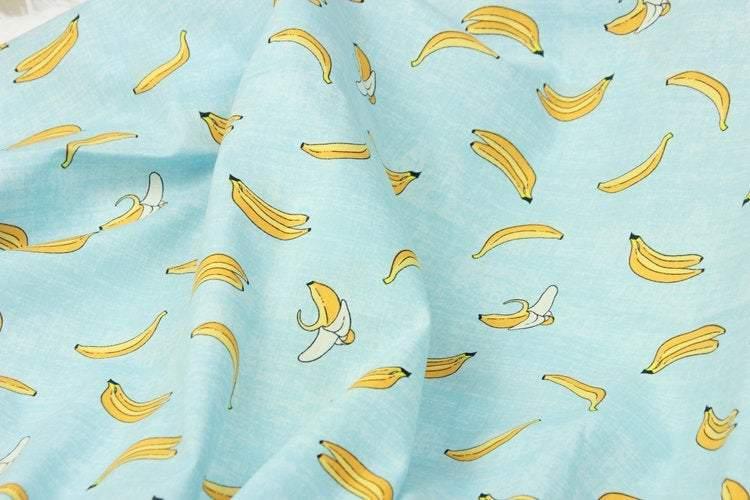 Small Banana blue! 1 Meter Medium Thickness Plain Cotton Fabric, Fabric by Yard, Yardage Cotton Fabrics for  Style Garments, Bags - fabrics-top