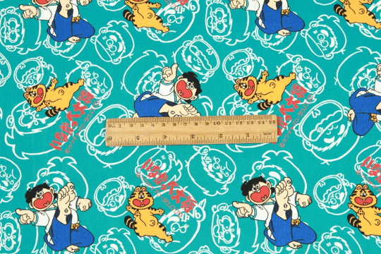 いなかっぺ大将 Japanese Cartoons series 1! 1 Meter Light Weight Cotton Fabric, Fabric by Yard, Yardage Cotton Fabrics for Style Clothes, Bags - fabrics-top