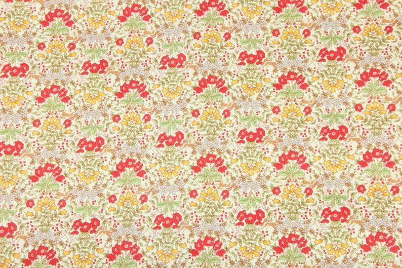 Wild Flowers ! Quality Printed Cotton Fabrics by Yard, Fabric Yardage Floral Fabrics