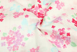 Sakura blooms Japanese Style! 1 Meter Printed Cotton Fabric, Fabric by Yard, Yardage Fabrics, Children  Kids - fabrics-top