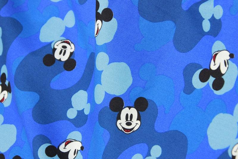 Mickey Blue Camou! 1 Meter Medium Thickness Cotton Fabric, Fabric by Yard, Yardage Cotton Fabrics for  Style Garments, Bags - fabrics-top