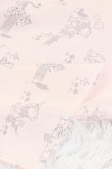 Winnie the Pooh and Friend Tigger light Pink! 1 Meter Summer Light Weight Cotton Fabric by Yard, Yardage Cotton Fabrics for Style Clothes - fabrics-top