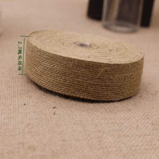 Retro 10 Yards of High Quality Plain Flat Jute Ribbon, Knitted Hemp Ribbon, Jute-Cotton Ribbon, Width 0.6~4cm, 11 Patterns, Lace Belt - fabrics-top