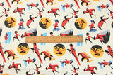 The Incredibles Family! 1 Meter Medium Thickness Cotton Fabric, Fabric by Yard, Yardage Cotton Fabrics for  Style Garments, Bags Super Hero - fabrics-top