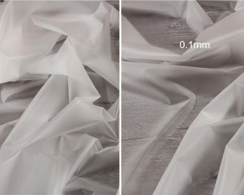 Matte Surface Plastic TPU Sheet - 1 Meter 1.1 yards, Future Materia  waterproof, Semi-transparent, Thermoplastic polyurethanes - fabrics-top