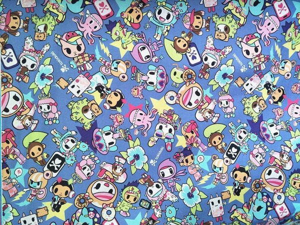 Adorable Japanese Anime Characters Cotton Series 2! 1 Yard Printed Cotton Fabric, by Yard, Yardage Cotton Children Fabrics Hello Kitty Japan - fabrics-top