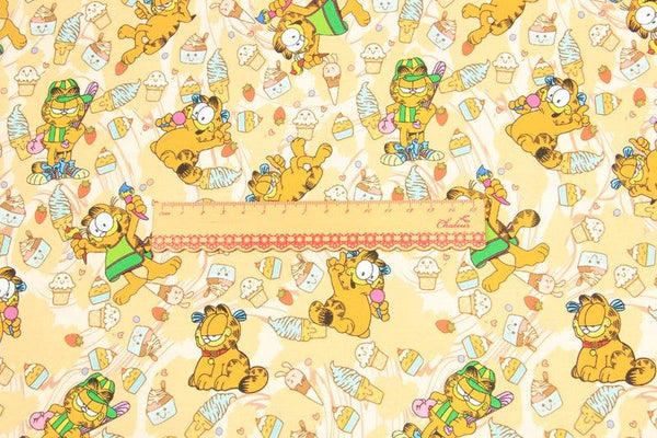 the Garfield cat yellow! 1 Yard Printed Cotton Fabric, Fabric by Yard, Yardage Fabrics, Children  Kids - fabrics-top