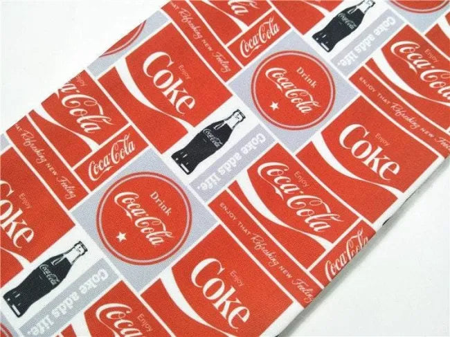 Coke Red! 1 Meter Light Stiff Polyester Toile Fabric, Fabric by Yard, Yardage Canvas Fabrics for Bags Coca cola Coke Bottles - fabrics-top