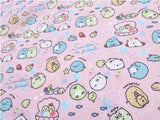 Cinnamoroll and sumikko gurashi! 1 Meter Light Weight Polyester Fabric, Fabric by Yard, Yardage Cotton Fabrics for  Style Garments, Mask - fabrics-top