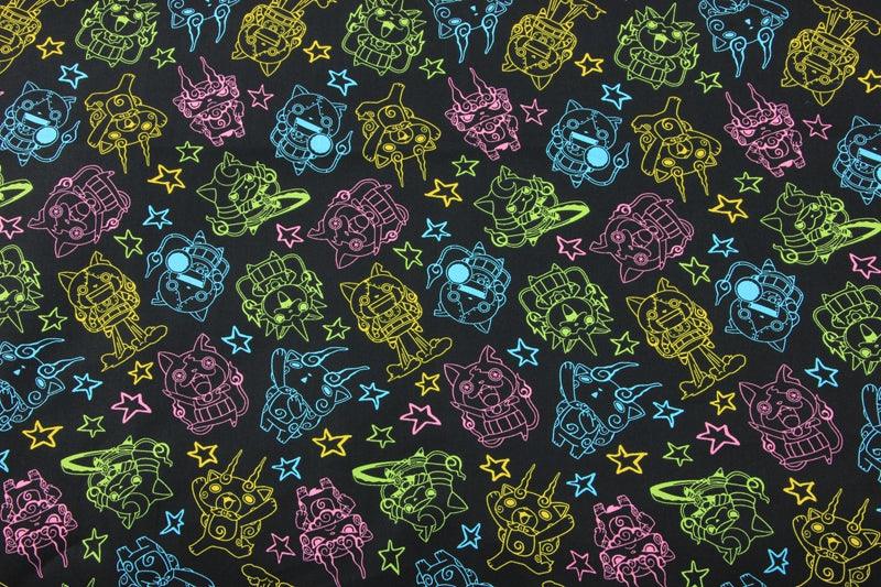 Pokemon shadow! 1 Meter Plain Cotton Fabric, Fabric by Yard, Yardage Cotton Fabrics for Style Garments, Bags