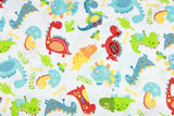 Sale! Cool Dino 2 Colors! 1 Meter Medium Thickness Cotton Fabric, Fabric by Yard, Yardage Cotton Fabrics for Style Clothes, Bags - fabrics-top