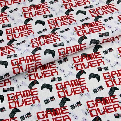 Roblox game Series 1 ! 1 Meter Medium Printed Cotton Fabric, Fabric by Yard, Yardage Cotton Fabrics online Game OVER - fabrics-top