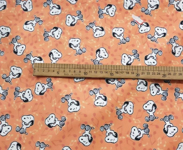 Snoopy Comics Series 5 Colors! 1 Yard Stiff Polyester Toile Fabric by Yard, Yardage Polyester Canvas Fabrics for Bags 202003 - fabrics-top