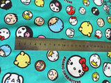 Hello Kitty white and Sumikkogurashi! 1 Meter Printed Cotton Fabric, Fabric by Yard, Yardage Cotton Bag Fabrics, Children Fabrics,  Japanese - fabrics-top