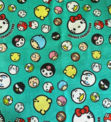 Hello Kitty white and Sumikkogurashi! 1 Meter Printed Cotton Fabric, Fabric by Yard, Yardage Cotton Bag Fabrics, Children Fabrics,  Japanese - fabrics-top