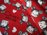 Mickey Collection! 1 Yard Stiff Cotton Toile Fabric,  by Yard, Yardage 12 oz Cotton Canvas Fabrics for Bagd Mickey Mouse Kid ChildrenStyle - fabrics-top