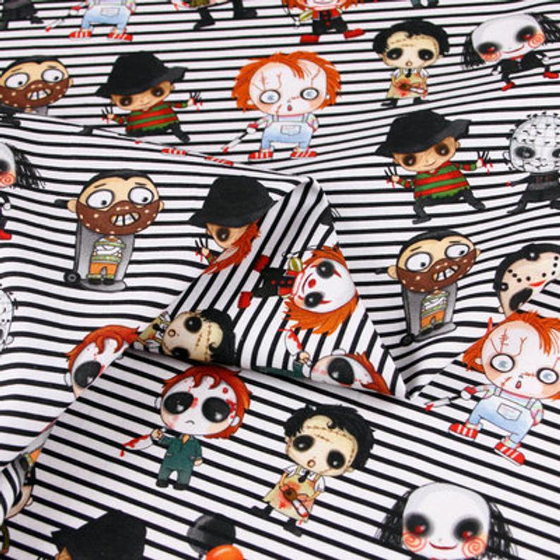 Corpes Bride the Hollywood Movies series 4! 1 Meter Medium Thickness Plain Cotton Fabric, Fabric by Yard, Yardage Cotton Fabrics Halloween - fabrics-top