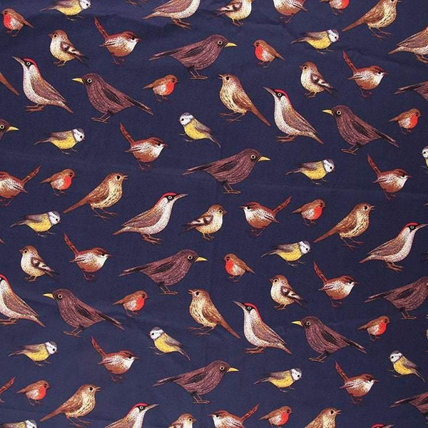 English Birds! 1 Meter Fine Cotton Fabric, Fabric by Yard, Yardage Cotton Fabrics for  Style Garments, Bags