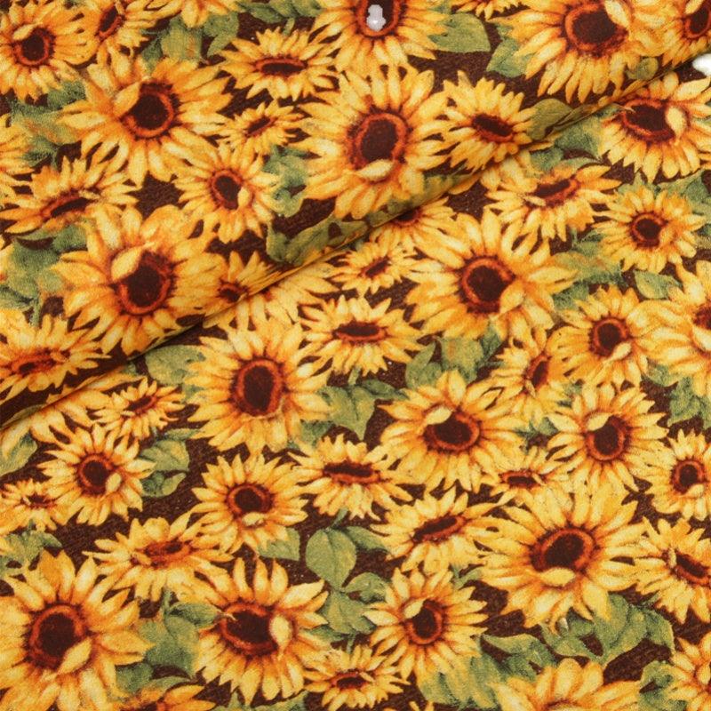 Sunflowers! 1 Yard printed fabric plain cotton cloth garment garment garment fabric pure cotton, Floral Fabric Yardage by Yard 202101 - fabrics-top