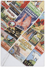 National Parks American Retro Pictures ! Half Meter Medium Thickness Cotton-Linen Fabric, Fabric by Half Yard for Style Clothes, Bags