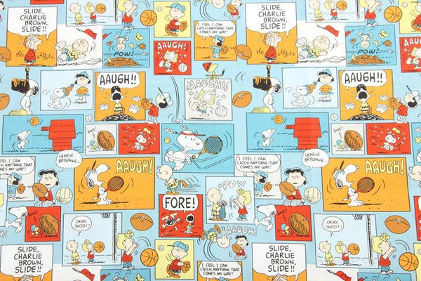 Snoopy and Charlie Brown Comics 2 colors! 1 Yard Plain Cotton Fabric, Fabric by Yard, Yardage Cotton Fabrics for  Style Garments, Bags - fabrics-top