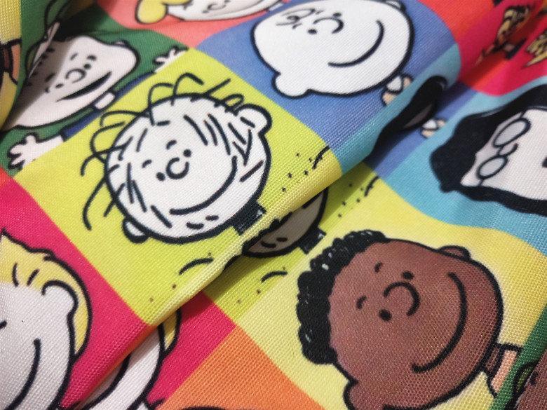 Snoopy Charlie Brown and Friends Series! 1 Yard Stiff Polyester Toile Fabric by Yard, Yardage Polyester Canvas Fabrics Bags Kids Children - fabrics-top