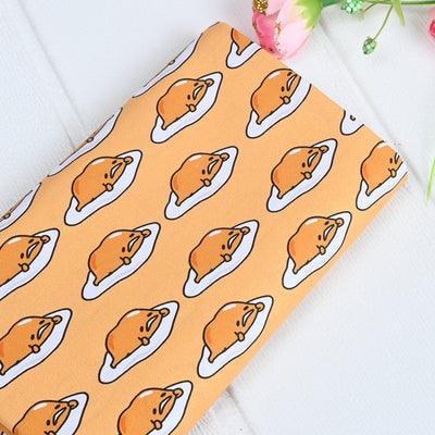 Gudetama the eggs depressed! 1 yard Fine Cotton Fabric, Fabric by Yard, Yardage Cotton Fabrics for  Style 2201 - fabrics-top