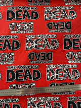 Walking Dead, Zombie apocalypse Drama! 1 Meter Medium Thickness Cotton Fabric, Fabric by Yard, Yardage Cotton Fabrics for Clothes, Bags Classic Drama - fabrics-top