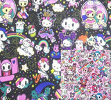Hello Kitty x Tokidoki! 1 Meter Printed Stretch Poly Fabric, Fabric by Yard, Yardage  Bag Fabrics, Children Fabrics,Japanese